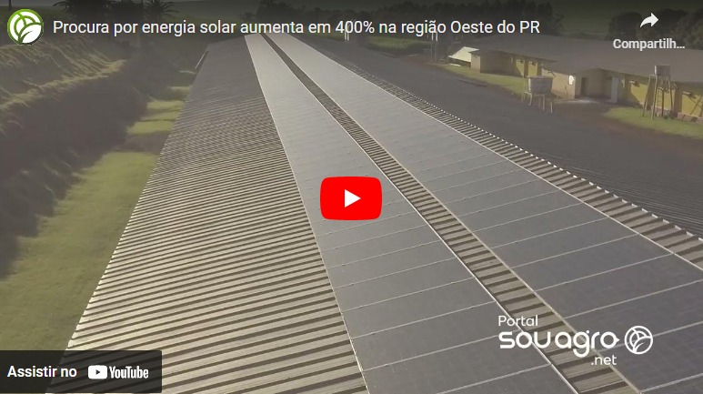 Procura para geração de energia solar aumenta mais de 400% no Oeste do PR